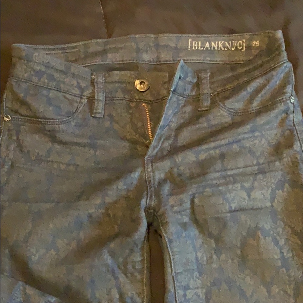 Blank NYC Dead stock Brocade pattern.